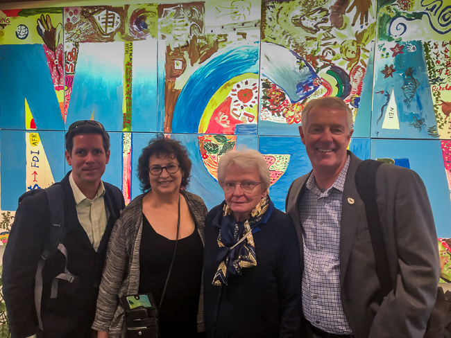 l to r:  Duncan Eccleston (EDM International, speaker), Cheryl Wasserman (chair of the IAIA Governance and Implementation Systems section), Charlotte Bingham (Past President IAIA), Rick Harness (EDM International, speaker).